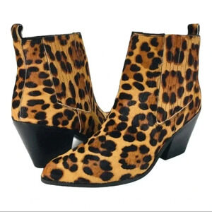 Nine West Lexa Calf Hair Ankle Booties Size 6.5M